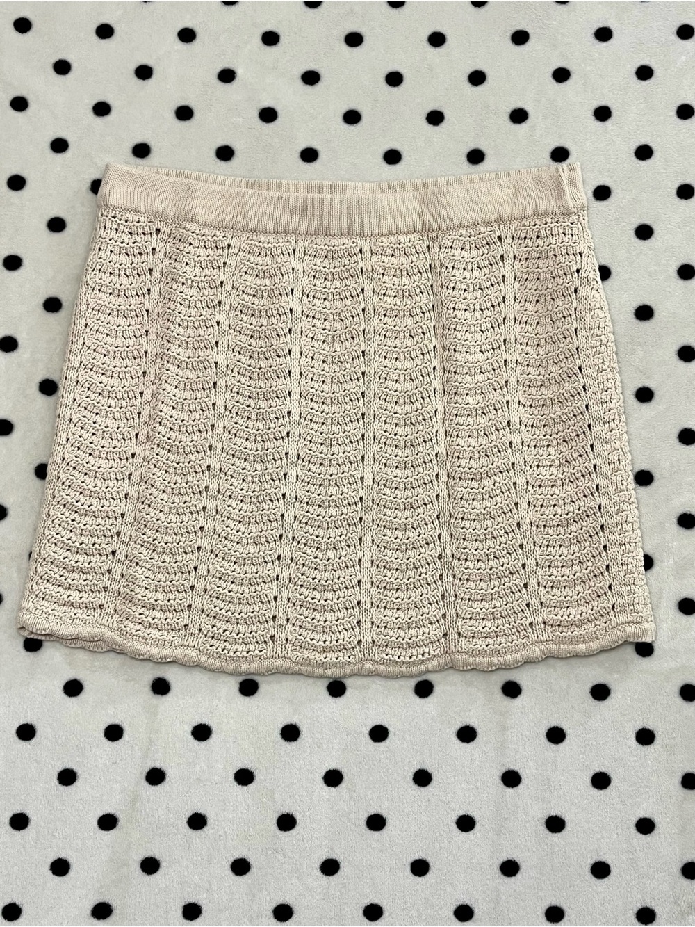 Cotton On Crochet Knit Mini Skirt Size XL